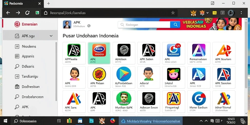 Tampilan antarmuka aplikasi yang modern dan mudah digunakan.
