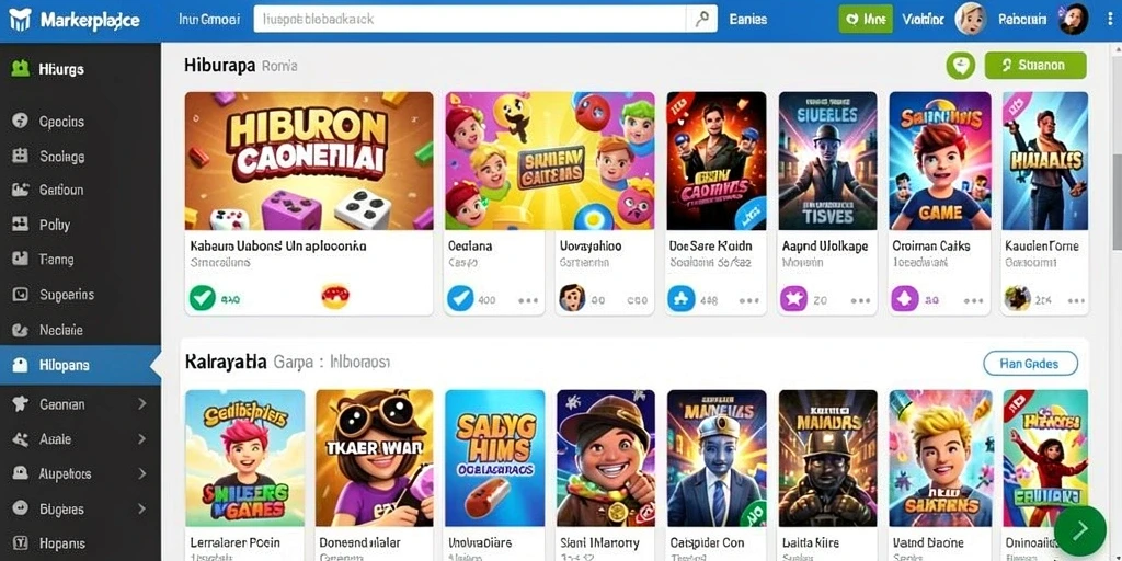 Tampilan awal permainan yang menarik.