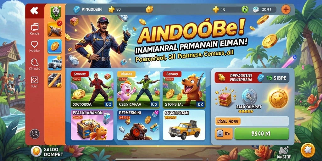 Tampilan menarik dengan banyak pilihan permainan.