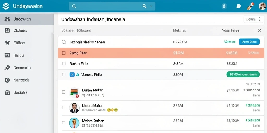 Tampilan antarmuka yang modern dan mudah digunakan.