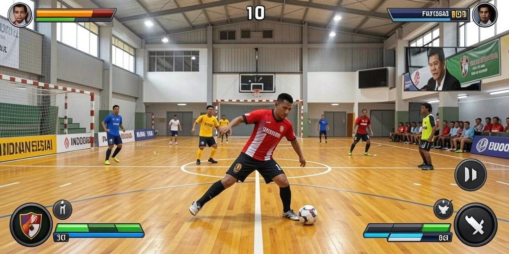 Tampilan antarmuka utama game yang menarik.