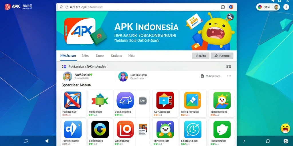 Tampilan awal yang menarik dan penuh warna.