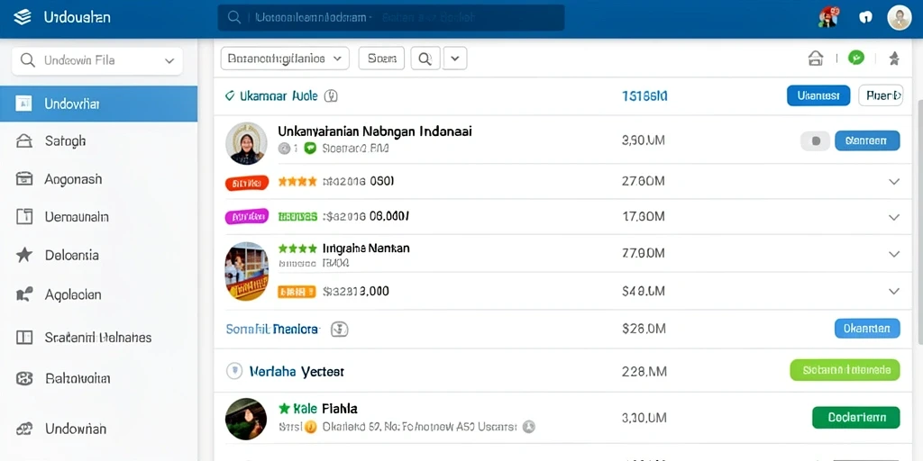 Tampilan antarmuka aplikasi yang user-friendly.